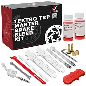 bleedzone mineral oil brake bleeder kit compatible with tektro trp 120ml