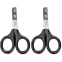 Master Grooming Tools Pet Nail Scissors — Stainless Steel Scissors for Trimming Nails on Cats and Birds - Small, 3½" (Pack of 2)