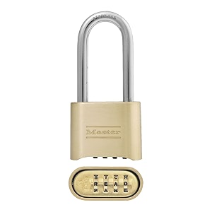 master lock 175dlhwd set your own word combination padlock 2-14 in shackle brass finish