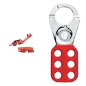 Master Lock Circuit Breaker Lockout, Tagout Breaker Box Lock for Standard Single and Double Toggles & Safety Series 1' Jaw Steel Lockout Hasp