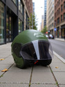 MASTER RUNGO HALF FACE OLIVE COLOUR HELMET