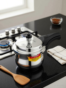 master superb stainless steel handi 15 l induction bottom pressure cooker stainless steel