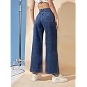 Essential Wardrobe Staple Dark Blue Mid-Rise Stretch