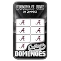 MasterPieces Game Day - NCAA Alabama Crimson Tide - 28 Piece Team Logo Double Six Domino Set