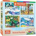MasterPieces Hello, World! - 4-Pack 48Pc Puzzles - Jigsaw Puzzle with Vibrant Artwork and Durable Pieces - Fun Family Activity, Brain Challenge, and Educational Entertainment for Kids, Teens