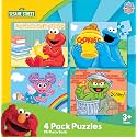 MasterPieces Puzzle Set - 4-Pack 24 Piece Jigsaw Puzzle for Kids - Sesame Street 4-Pack - 8"x10"