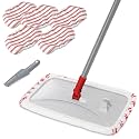 Masthome Extra Large Microfiber Flat Mop,Dust Mop with Cleaning Scraper