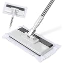 Masthome Snap Grip Mop,51" Hands Free Flat Mop with Stainless Steel Handle