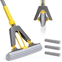 Masthome Sponge Mops for Floor Cleaning,Suitable for Tile Marble Laminate