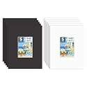 Mat Board Center, 10 Pack 11x14 Photo Mat for 5x7 Pictures, White &amp; Black