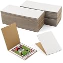 Mat Board Center, 100 Sets 3x4.5 Graded Card Shipping Protector, Corrugated Packaging Pad, Folding Cardboard Sleeves for Trading Card Folders Mail Shipping Stiffeners, Cardboard Divider