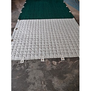 Mat Cricket Pitch Mat Green Canvas Fixed