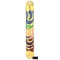 Matashi Gold Hand Painted Multi Color Enamel 6 inch Mezuzah Embellished
