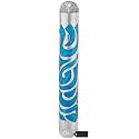 Matashi Hand Painted Blue Enamel 6 inch Mezuzah Embellished with Hebrew Shin Home Door Wall Decor Home Décor Jewish Holiday Housewarming Present House Blessing Gift for Holiday Festival