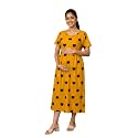 Maternity Feeding Maxi Dress with Pockets Green