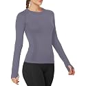 MathCat Seamless Long Sleeve Workout Tops with Thumb Holes