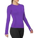 MathCat Seamless Long Sleeve Workout Tops with Thumb Holes