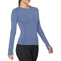MathCat Seamless Long Sleeve Workout Tops with Thumb Holes