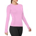 MathCat Seamless Long Sleeve Workout Tops with Thumb Holes
