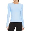 MathCat Seamless Long Sleeve Workout Tops with Thumb Holes