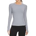MathCat Seamless Long Sleeve Workout Tops with Thumb Holes