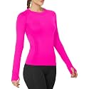 MathCat Seamless Long Sleeve Workout Tops with Thumb Holes