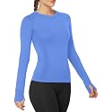 MathCat Seamless Long Sleeve Workout Tops with Thumb Holes