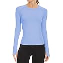 MathCat Seamless Long Sleeve Workout Tops with Thumb Holes