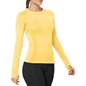 MathCat Seamless Long Sleeve Workout Tops with Thumb Holes