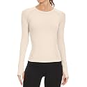 MathCat Seamless Long Sleeve Workout Tops with Thumb Holes