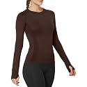 MathCat Seamless Long Sleeve Workout Tops with Thumb Holes