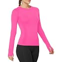 MathCat Seamless Long Sleeve Workout Tops with Thumb Holes