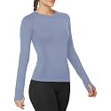 MathCat Seamless Long Sleeve Workout Tops with Thumb Holes