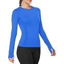 MathCat Seamless Long Sleeve Workout Tops with Thumb Holes