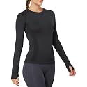 MathCat Seamless Long Sleeve Workout Tops with Thumb Holes