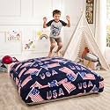Matini Home Sensory Crash Pad - Non Slip Bottom, Soft Fabric Sensory Pads, Landing Mat for Jumping, Relaxing &amp; Play - 48" x 48", USA