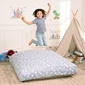 Matini Home Sensory Crash Pad - Non Slip Bottom, Soft Fabric Sensory Pads, Landing Mat for Jumping, Relaxing &amp; Play - 48" x 48", Little Hearts
