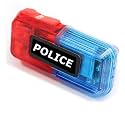 MatLogix Red And Blue Multifunction Police LED Flash Light | Waterproof | Traffic Safety Shoulder Light For Person and Car | Manual Control | Built-in Battery |