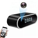 MatLogix Spy 4k WiFi Camera Digital Table Clock Hidden Wireless Indoor HD 1080P Video Audio Recording Night Vision, Watch Live View in Smartphone App for Home Security Camera