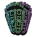 Mato &amp; Hash 5-Toe Exercise Barefoot Feel Yoga Socks With Full Grip