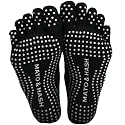 Mato &amp; Hash 5-Toe Exercise Barefoot Feel Yoga Socks With Full Grip