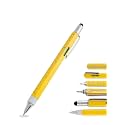 MATSON Unique 6 In 1 Pen Multitool With Ballpoint, Ruler, Screwdriver, Flat Head, Touch-Screen Stylus Pen Mini Multifunction Pen All-In-One Tech-Tool Pen With Refills (Multicolor)