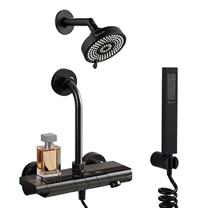 Matte Black 3 in 1 Wall Mixer