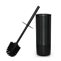 Matte Black Ribbed Design Resin Toilet Bowl