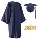 Matte Graduation Cap and Gown Set 2026 for High School and College