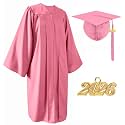 Matte Graduation Cap and Gown Set 2026 for High School and College
