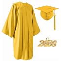 Matte Graduation Cap and Gown Set 2026 for High School and College