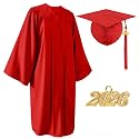 Matte Graduation Cap and Gown Set 2026 for High School and College