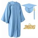 Matte Graduation Cap and Gown Set 2026 for High School and College