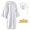 Matte Graduation Cap and Gown Set 2026 for High School and College